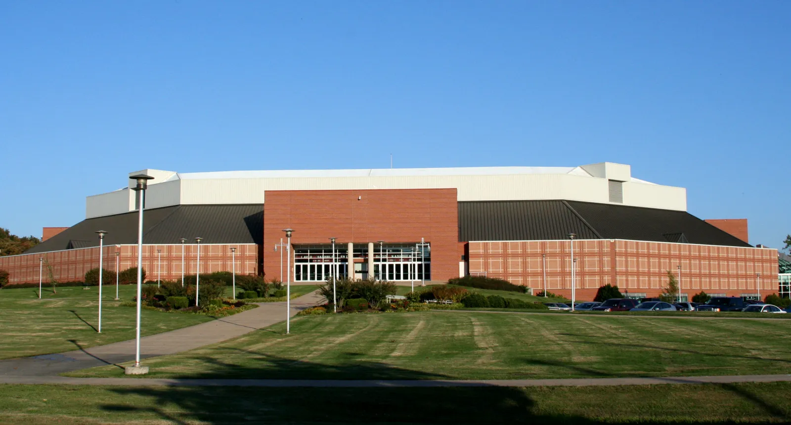 Bud Walton Arena on the University of Arkansas campus in Fayetteville