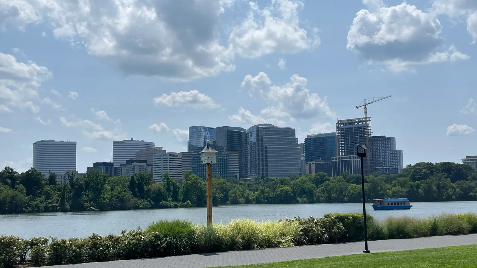 The Rosslyn, Arlington, Virginia skyline seen from Georgetown Waterfront Park