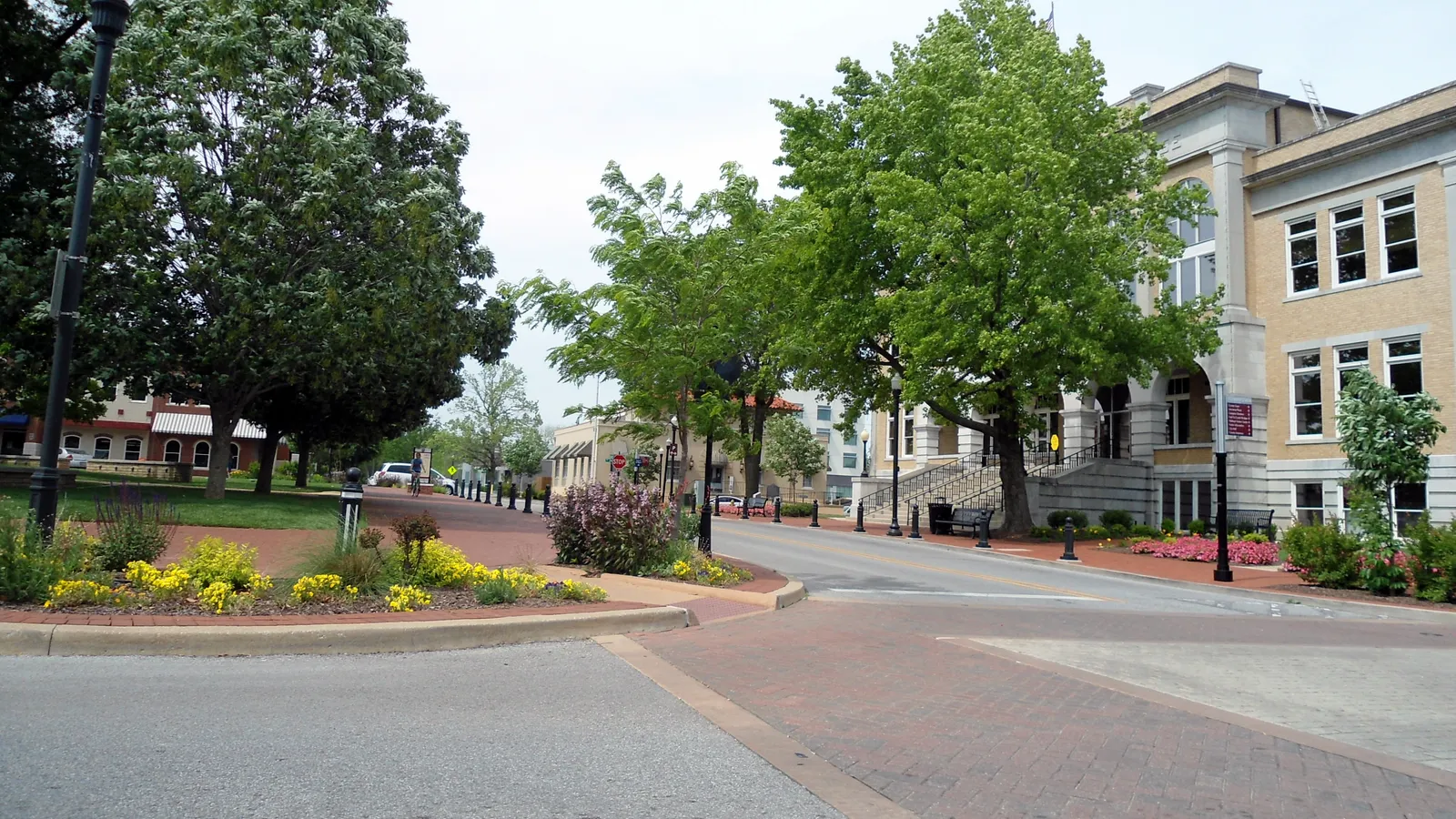 The downtown square in Bentonville, Arkansas