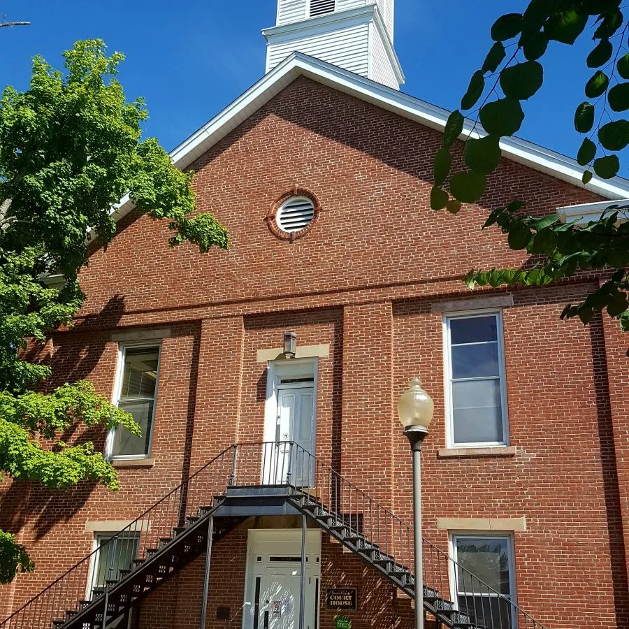 The historic Brown County Courthouse in downtown Nashville, Indiana