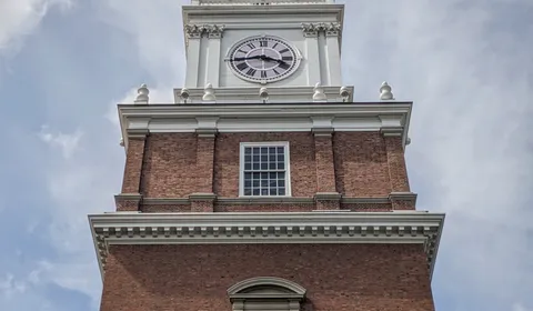 The Baker-Berry Library bell tower at Dartmouth College in Hanover, New Hampshire