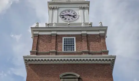 The Baker-Berry Library bell tower at Dartmouth College in Hanover, New Hampshire
