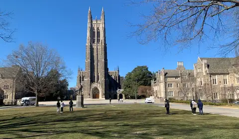 Duke University Chapel on Duke's West Campus in Durham, North Carolina