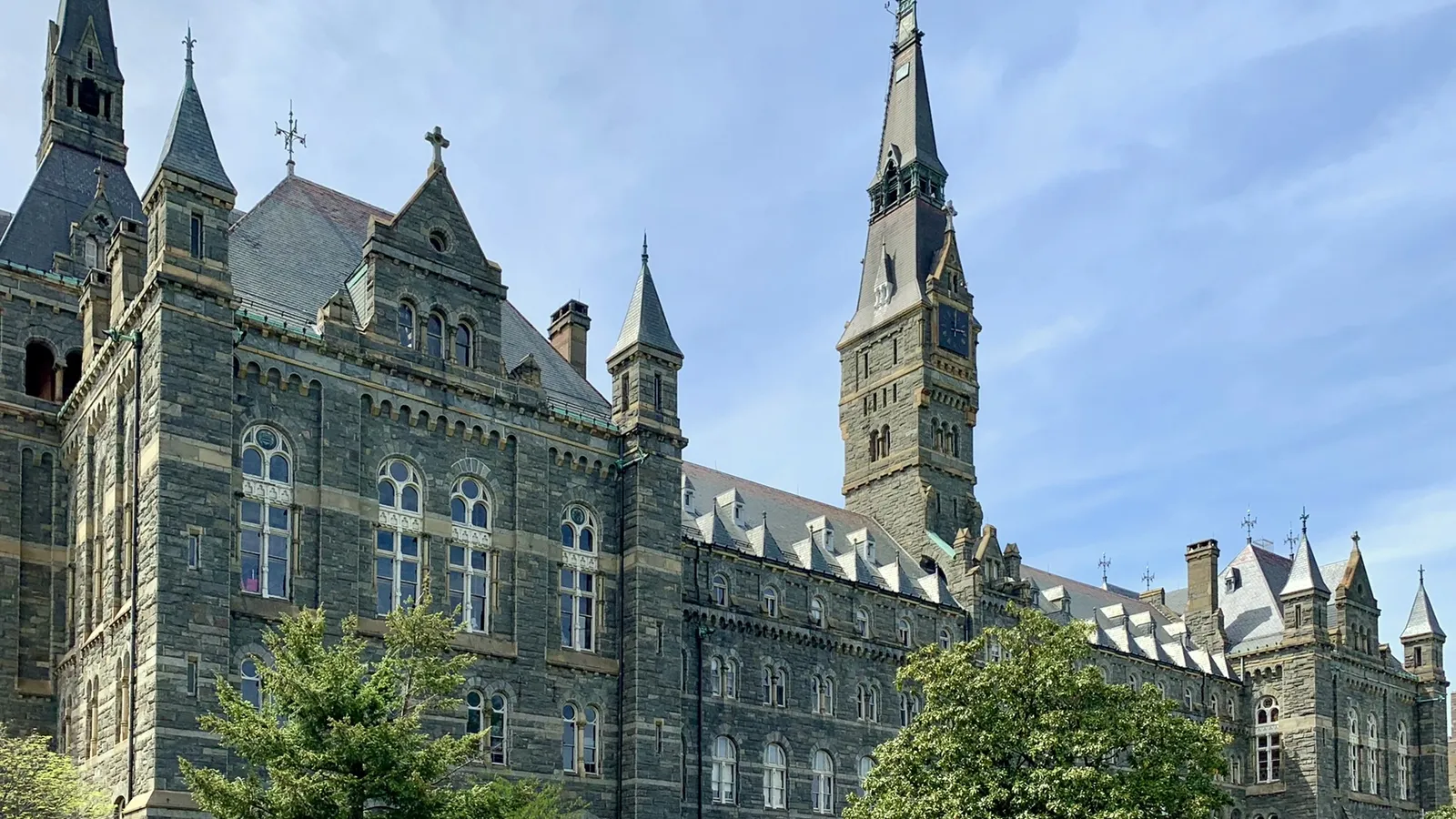 Healy Hall, the historic flagship building of Georgetown University's main campus