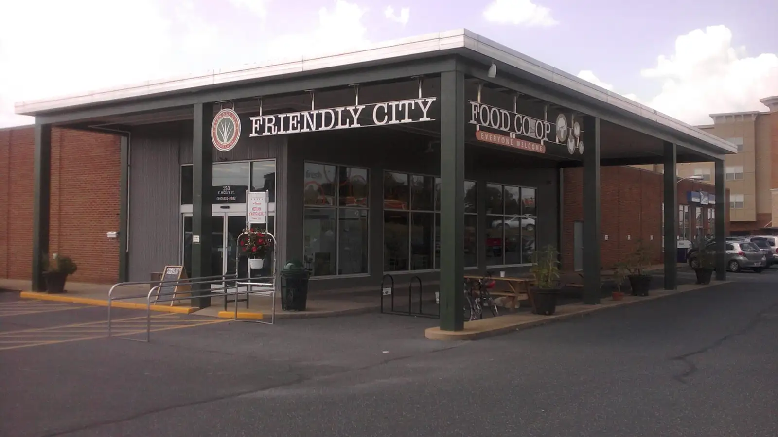 Downtown Harrisonburg, Virginia, near the James Madison University campus