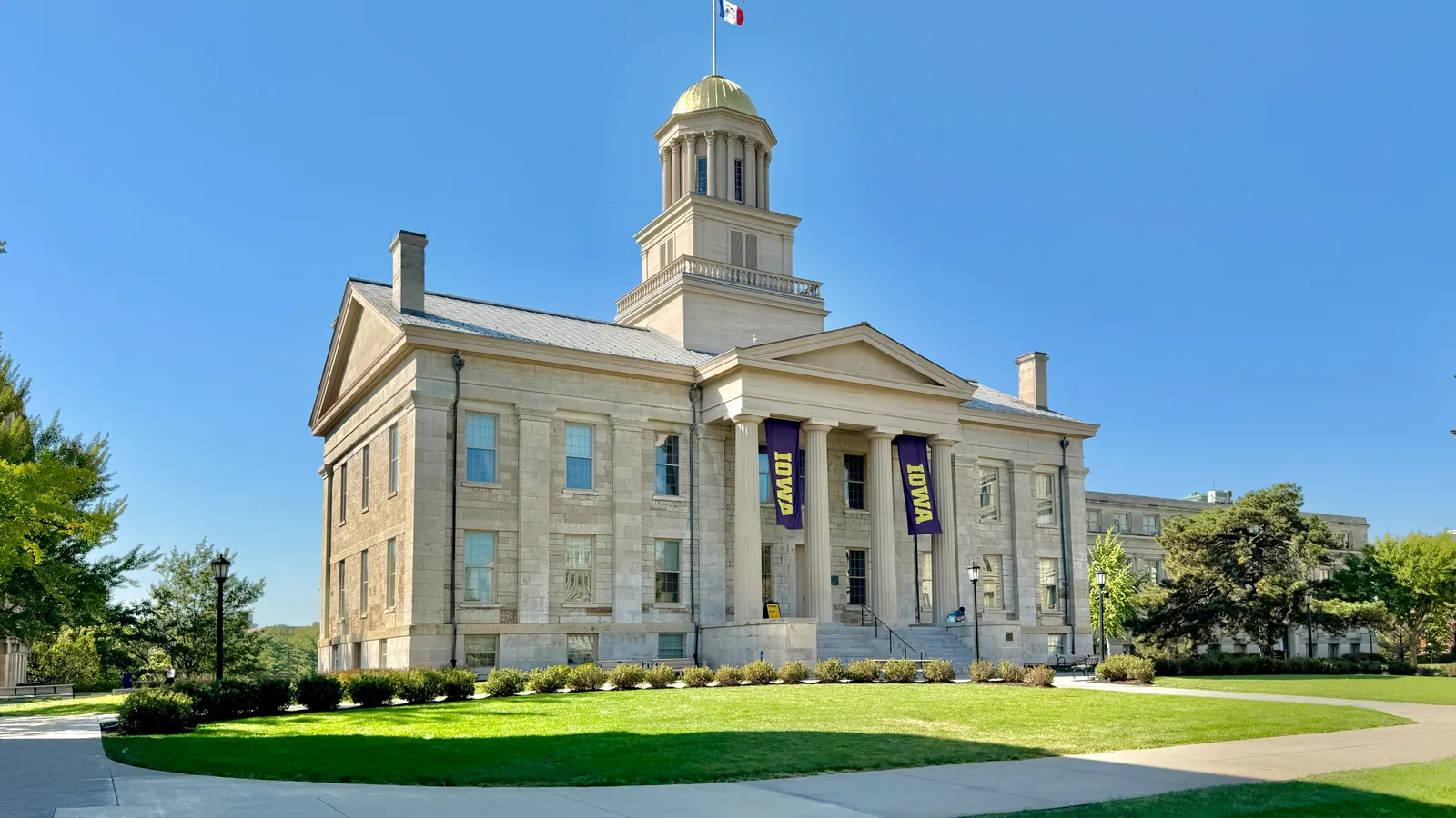 The Old Capitol building on the University of Iowa's Pentacrest