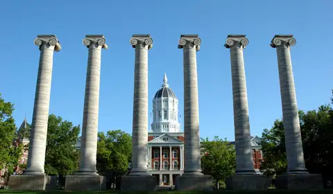 Jesse Hall on the University of Missouri campus in Columbia