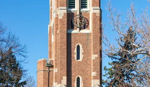 Beaumont Tower on the Michigan State University campus in East Lansing