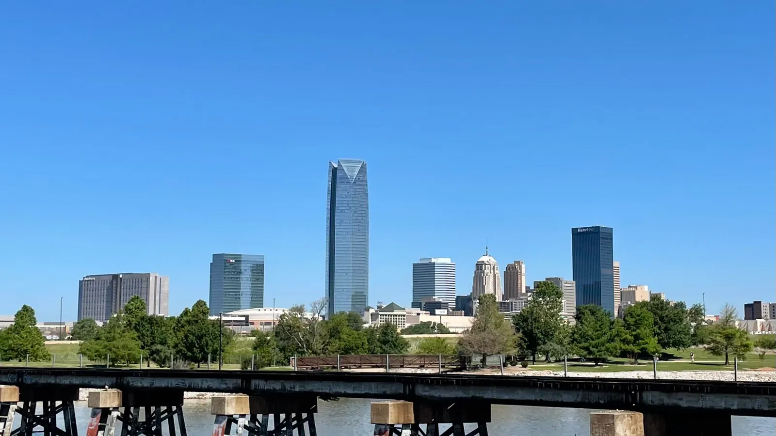 The downtown Oklahoma City skyline