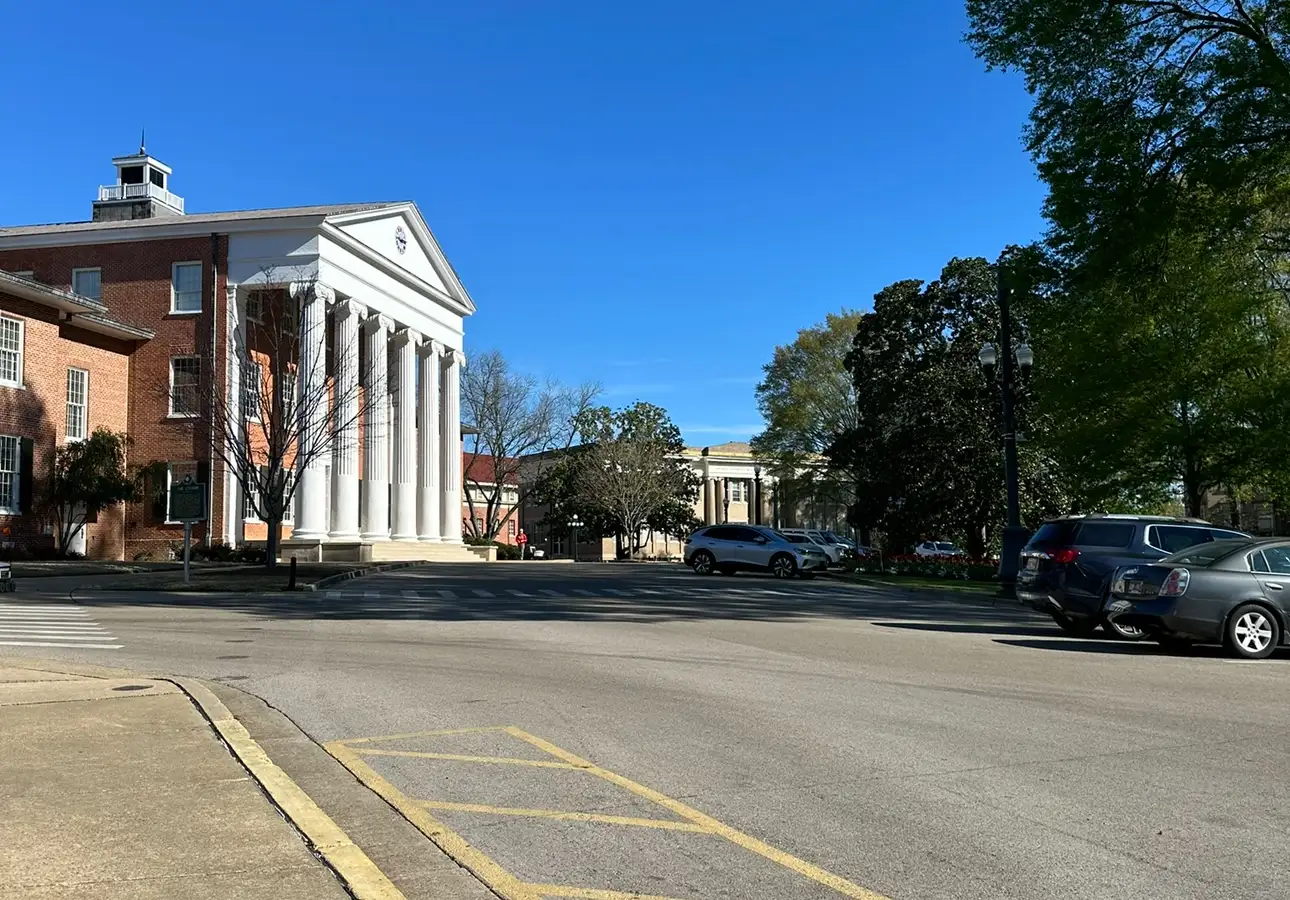 The Lyceum, the historic centerpiece building of the University of Mississippi's Oxford campus