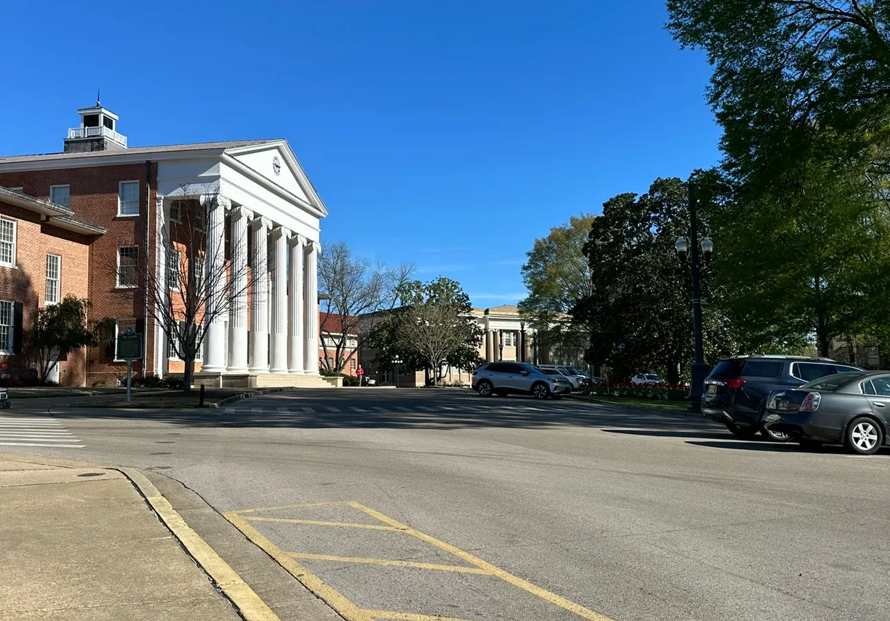 The Lyceum, the historic centerpiece building of the University of Mississippi's Oxford campus