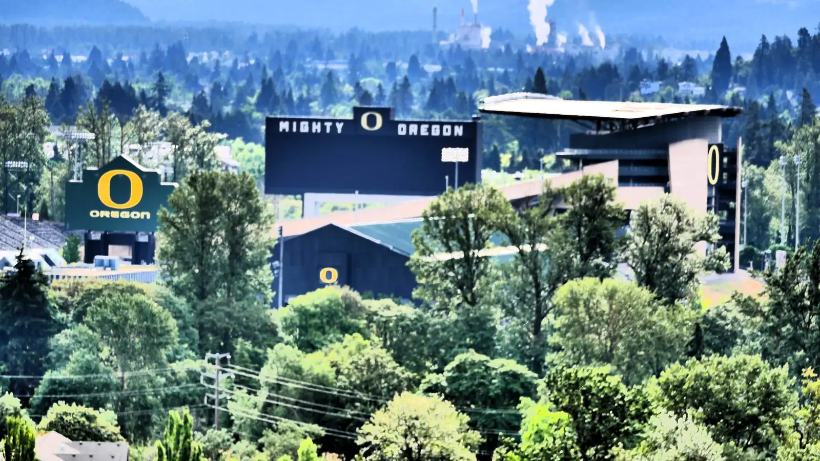 Autzen Stadium at the University of Oregon in Eugene