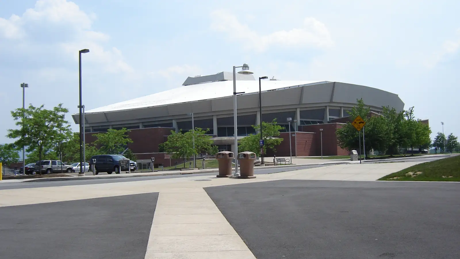 Exterior of the Bryce Jordan Center on Penn State's University Park campus