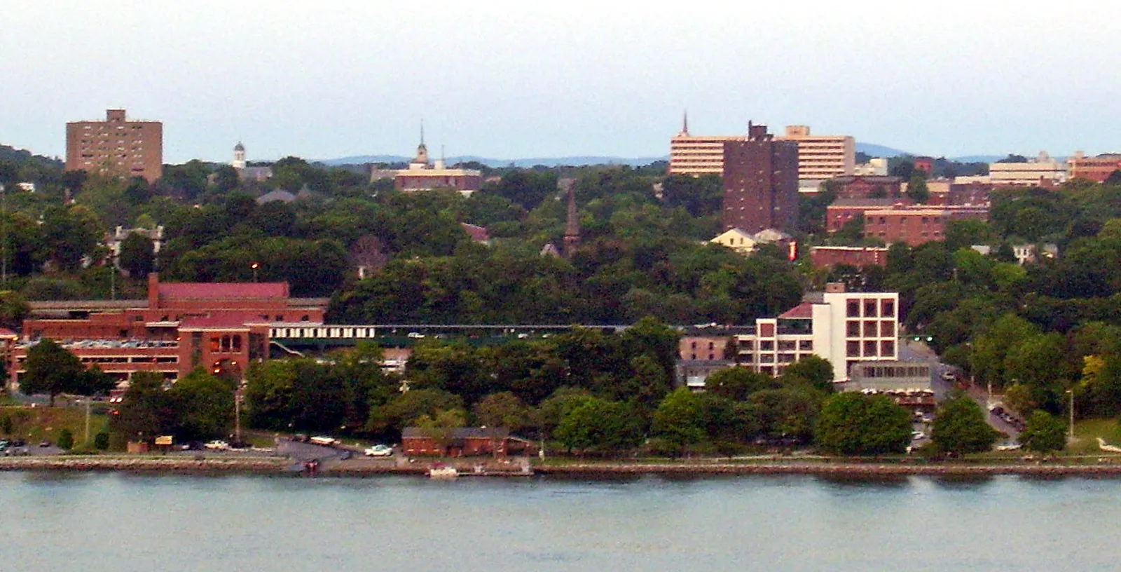 Poughkeepsie, New York, seen across the Hudson River