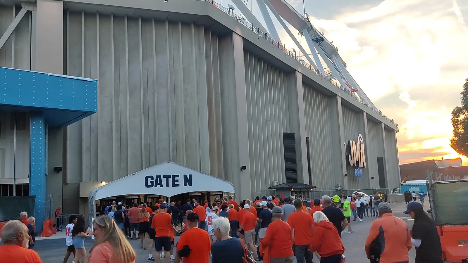 The JMA Wireless Dome exterior at Syracuse University