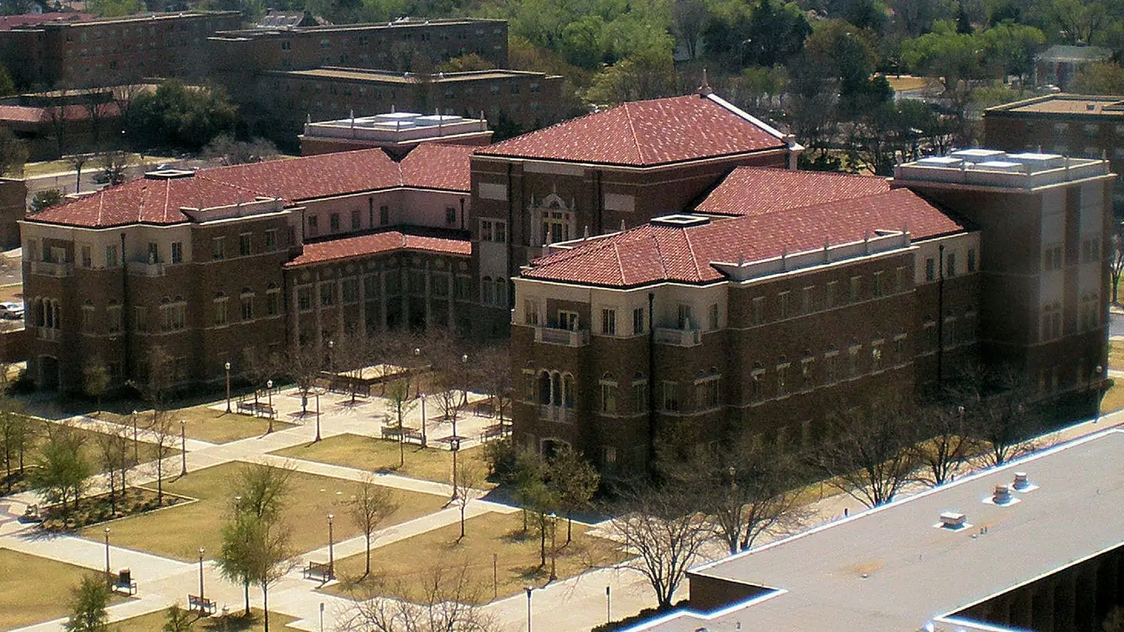 The Texas Tech University campus in Lubbock, Texas