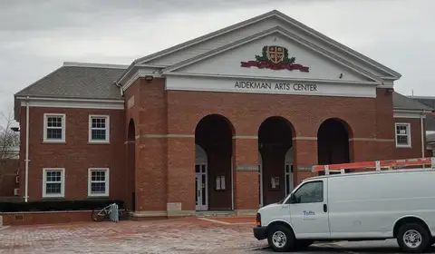The Aidekman Arts Center on the Tufts University campus in Medford, Massachusetts