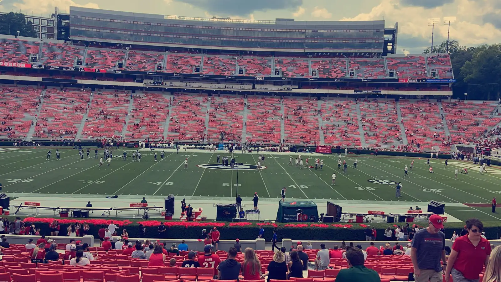 The field and stands at Sanford Stadium, University of Georgia