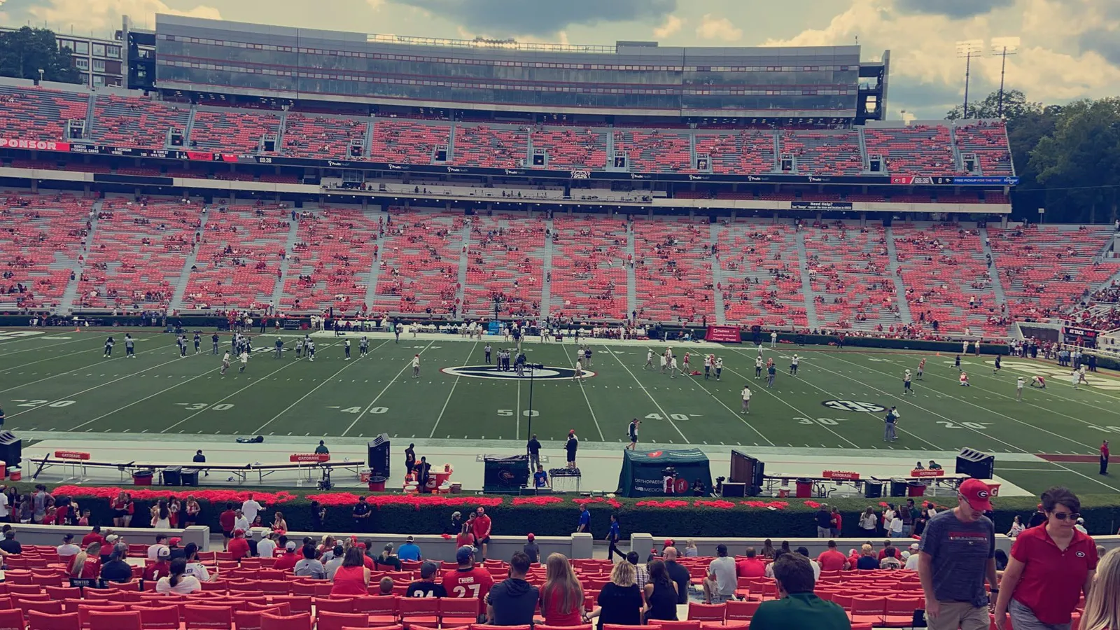 The field and stands at Sanford Stadium, University of Georgia