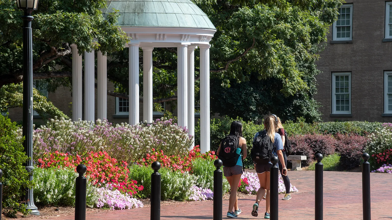 The Old Well, the iconic landmark at the center of UNC-Chapel Hill's campus