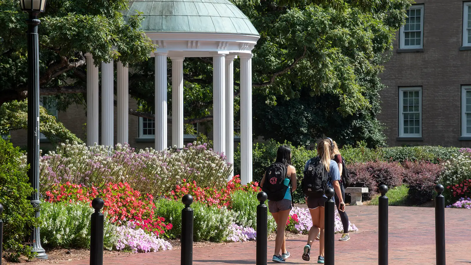 The Old Well, the iconic landmark at the center of UNC-Chapel Hill's campus