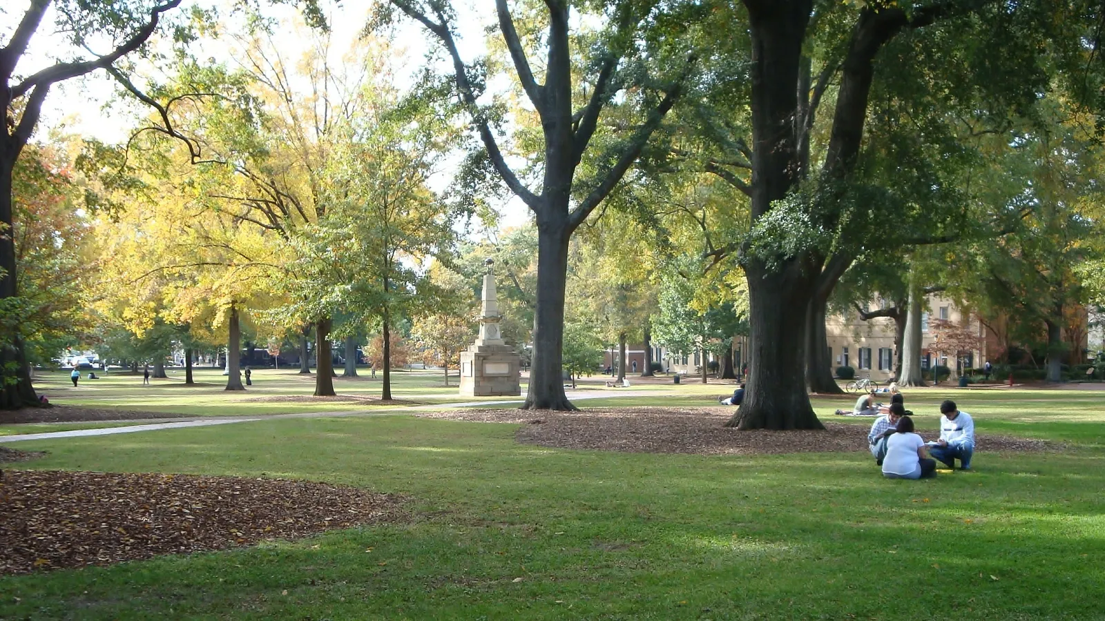 The historic Horseshoe at the center of the University of South Carolina campus