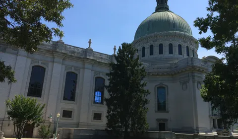 The United States Naval Academy Chapel in Annapolis, Maryland