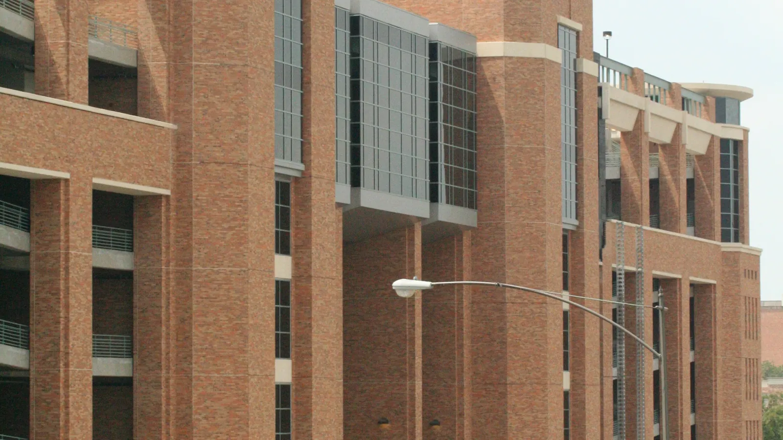 The exterior facade of the north end zone at DKR-Texas Memorial Stadium
